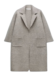 Cappotto in maglia misto lana