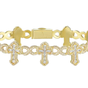 Bracciale a croce smeraldo (SD-016)